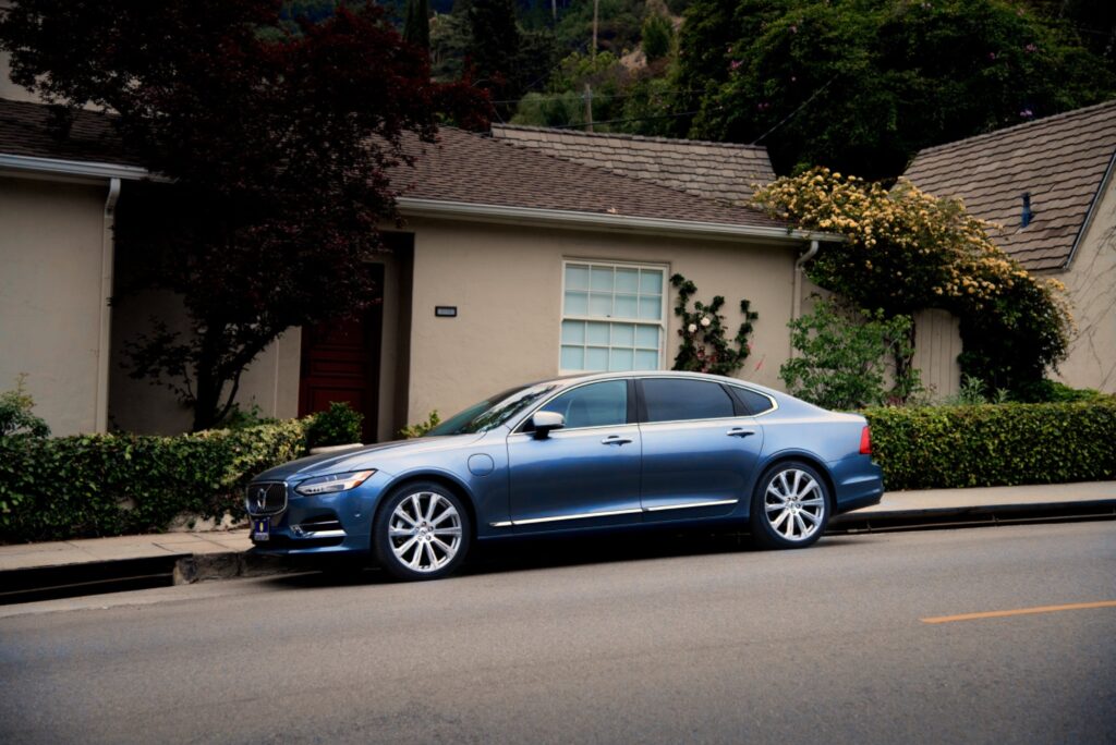 Car parked in front of home